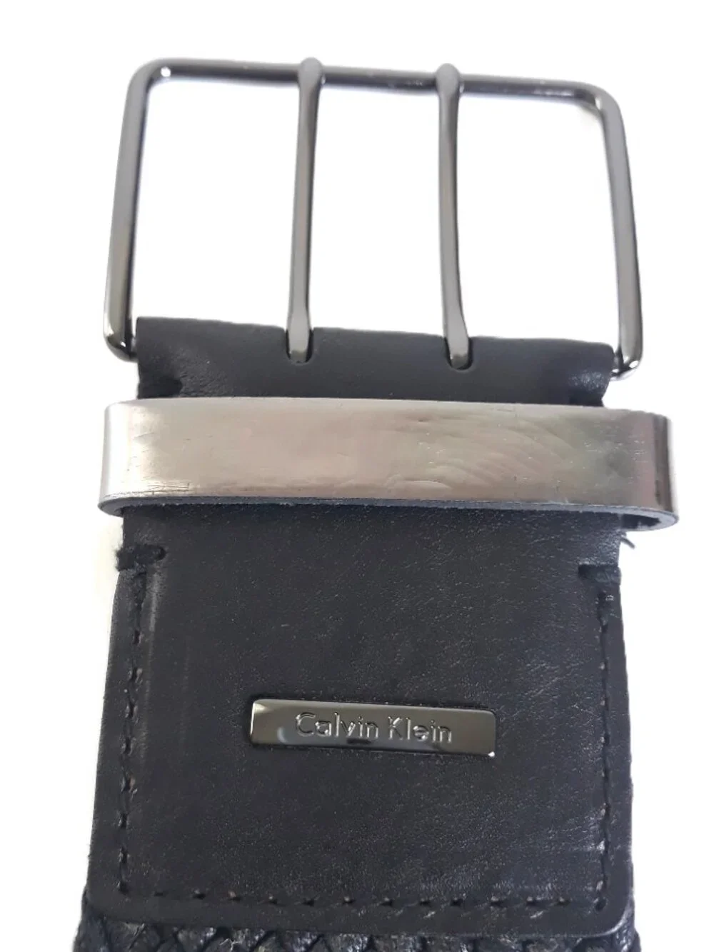 Calvin Klein Cotton Cording Woven Wide Statement Waist Belt Black XL Boho
